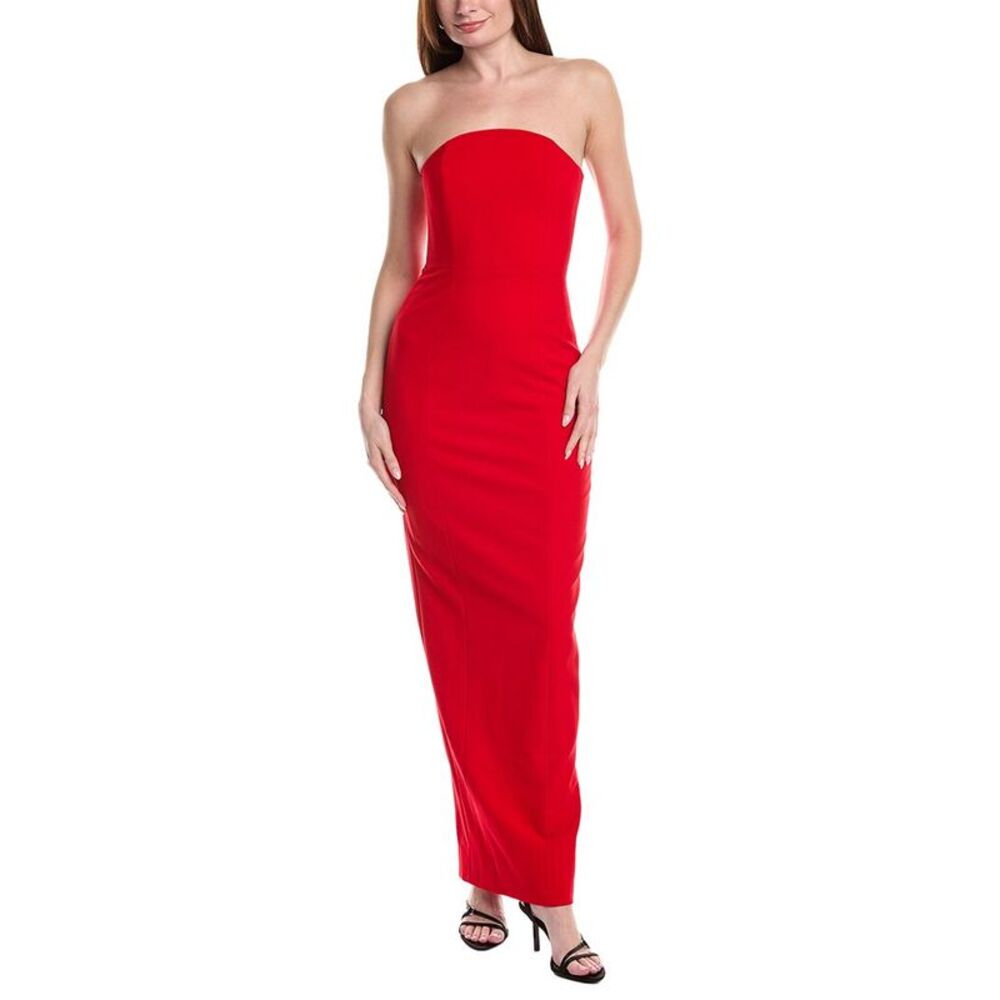 Sans Faff Womens  Half Moon Evening Dress, Red